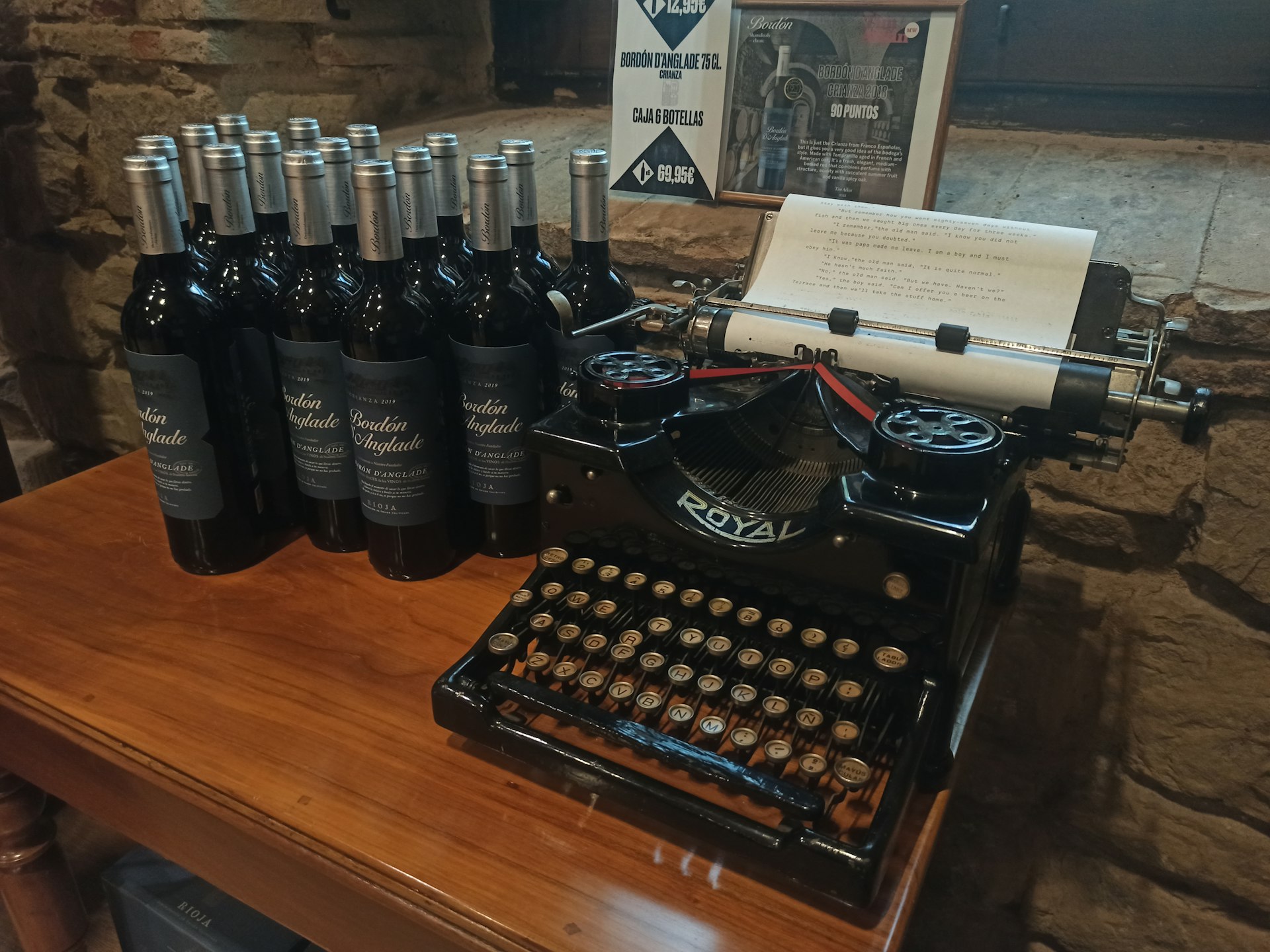 a table with bottles of alcohol on it